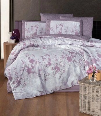 Постільна білизна La Romano Premium Satin Lily Berry Євро LaR_ХМ31632 фото