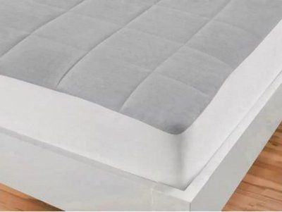 Натяжной чехол по периметру на матрас Melange Cotton стеганый на хлопке 160х200 posmar65892 фото