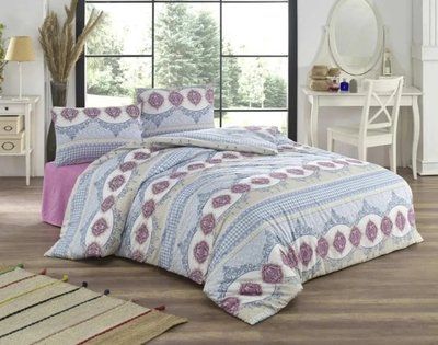 Постельное бельё ранфорс Zeron ORNAMENT V2 Евро 200х220 см 220х240 см 50х70см (2шт) p_s_k_17998 фото