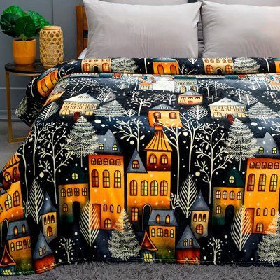 Плед флис Зимний городок 150x200 см Love You loveyouhome_9128 фото