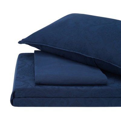 Постельное белье вареный хлопок жаккард SoundSleep Jakard Dress blue Семейный 160х220 см p_s_k_93317917 фото