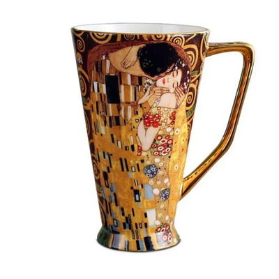 Чашка з ложкою Gustav Klimt The kiss Поцілунок 550 мл 01024Kiss фото