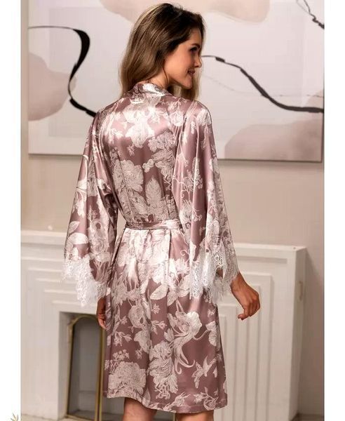 Женский шелковый халат Нинель 4253-1 Mia-Amore L/XL Mia_4253-1_L/XL фото
