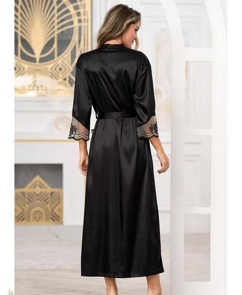 Довгий шовковий халат Реджина 3909 Mia-Amore_3909_L/XL фото