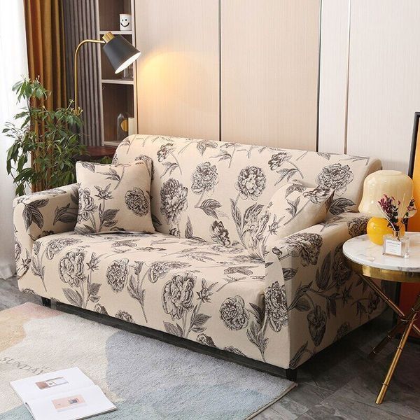 Чохол на 2-місний диван Diana Textile з принтом 145-185 см al458-2x фото