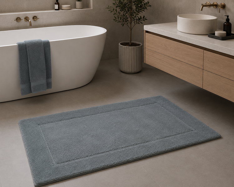 Килимок для ванної Graccioza Egoist Bath Rug, STEEL, 60x100 см Graccioza-602992155-23418 фото