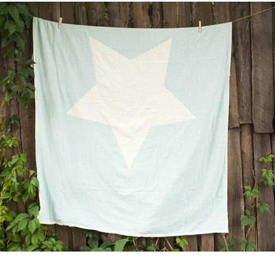 Бавовняний плед Barine North Star Throw Mint, 130 х 170 см sv2000022076913 фото