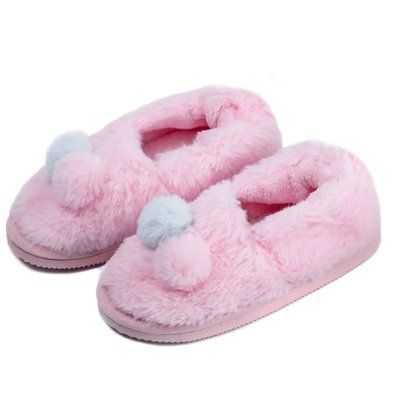 Тапки чешки для дівчинки хутряні з бубонами Twins Twins_70692-00000036069 фото