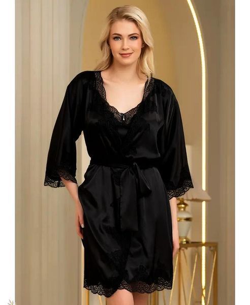 Женский шелковый халат Ариана 3943 Mia-Amore 2XL/3XL Mia_3943_2XL/3XL фото