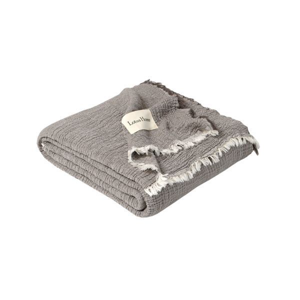 Покривало Lotus Home - Larna muslin anthracite 160x200 svt-2000022344265 фото