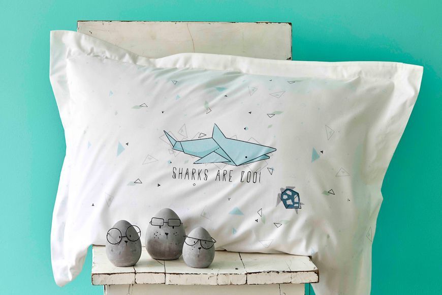 Постельное белье Karaca Home - Shark yesil 2020-2 зеленый ранфорс подростковый svt-2000022245852 фото