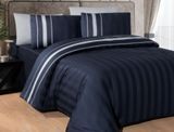Комплект постельного белья First Choice Сатин Deluxe DLX-242 Artwel DLX-242-Artwel-Navy-blue-Євро фото