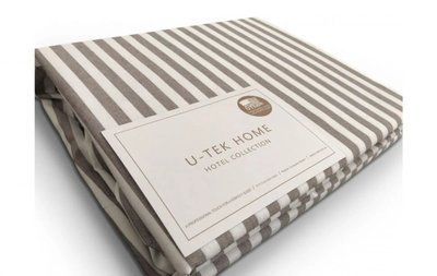 Підковдра Stripe Cacao 30 Hotel Collection U-tek бавовна какао 143х210 posmar69008 фото