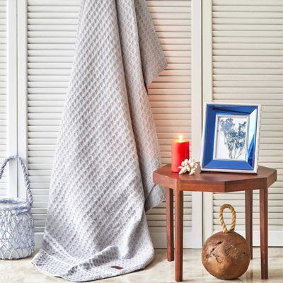 Плед вафелька Nautica Home - Liz gri 200х220 см p_s_k_svt-2000022306003 фото