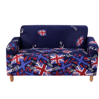 Чехол на 2-местный диван эластичный Homytex Бифлекс Принт 6-12172 фото