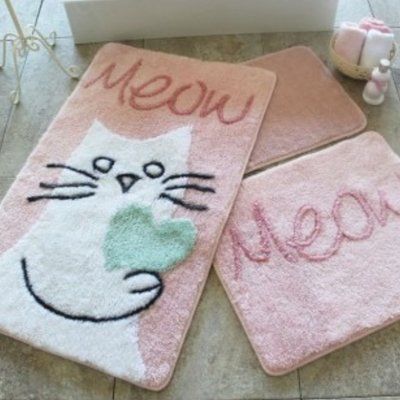 Набір килимків у ванну кімнату Chilai Home cat meow meow-rembe фото