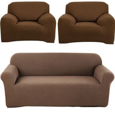 Набор чехлов на диван+2 кресла трикотаж жаккардовый Homytex HT-384878-1 фото