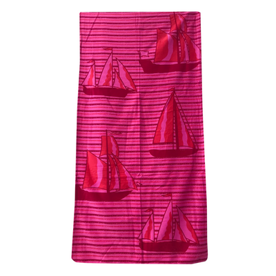 Пляжний рушник Merzuka Рожеві кораблики 75x150 sm sul-10090 фото