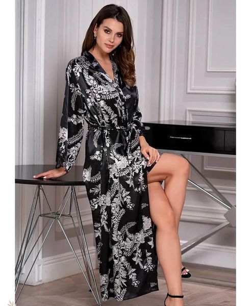Жіночий довгий шовковий халат &laquo;Міріам&raquo; 3489 Mia-Amore L/XL Mia-Amore_3489_2XL/3XL фото