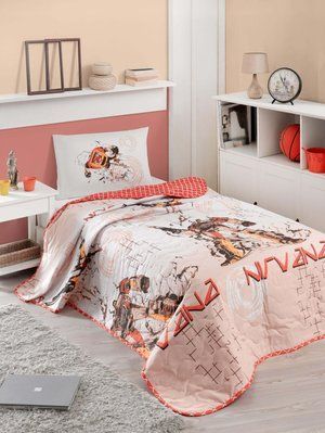 Покривало стьобане з наволочкою Eponj Home - Nirvana червоний 160x220 svt-2000022095310 фото