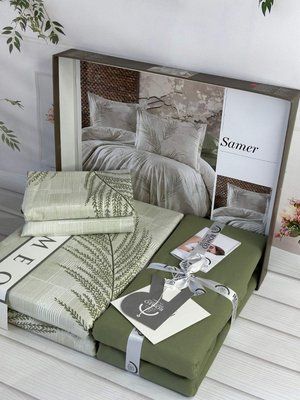 Poplin Samer постель из поплин Евро размер Romeo home Турция Sul-6060 фото