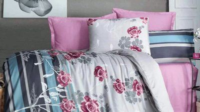 Постільна білизна MAYS сатин - 80690 Євро 200х220 см 240х260 см 50х70см (4шт) p_s_k_levele-80690 фото