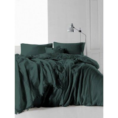 Постільна білизна SoundSleep Stonewash Muslin Dark Green p_s_k_93334709 фото