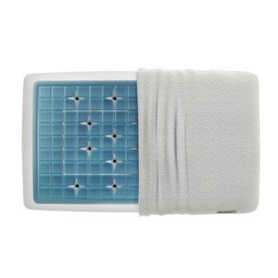 Гелевая ортопедическая подушка Technogel Deluxe, Голубой, S, 40x66 см, h=9 см luli4685 фото