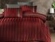 Комплект постільної білизни First Choice Сатин Deluxe DLX-242 Artwel DLX-243-Artwel-Dark-red-Євро фото