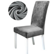 Вельветовий чохол для стільця Diana Textile Velvet 48x55 см, Сірий
