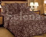 Постільна білизна бязь полуторна Selena Вензель темний 100021 100% бавовна 100021-01 фото