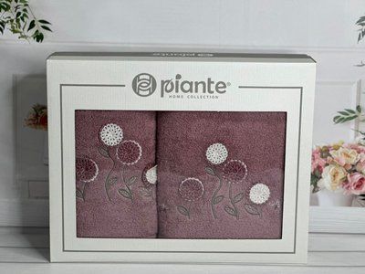 Piante ramaska murdum 3D 2в1 бавовняні рушники Туреччина, Durul Sul-5785 фото