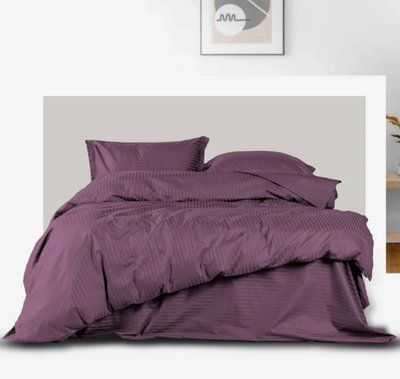 Постельное белье DARK PLUM Сатин страйп usk5501362 фото