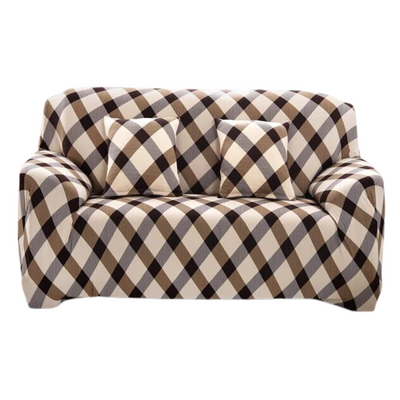 Чехол на 2-местный диван эластичный Homytex Бифлекс Принт 6-12174 фото