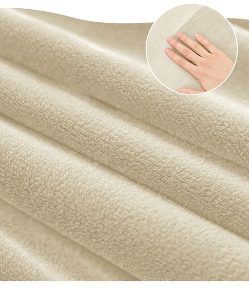 Чохол на офісний стілець з двох частин Diana Textile, велюровий al0101-milk фото