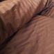 Постельное белье Dom Cotton Сатин Страйп Шоколад d-cstripe-sm-4 фото 4