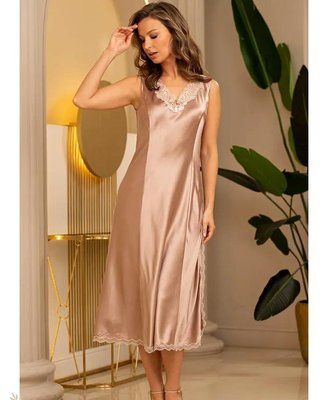Довга шовкова нічна сорочка Mia-Amore "Даніель" 3878 Mia-Amore_3878_2XL фото
