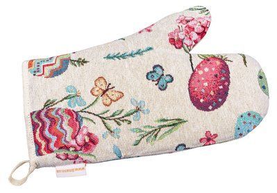 Рукавиця кухонна гобеленова EDEN FLY Limaso, 17x30, Великодній, Без люрексу, 40% поліестер, 60% бавовна, Гобелен lim_EDEN FLY-RK фото