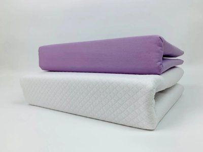 Комплект натяжний водонепроникний наматрацник Cotton Premium + сатинове простирадло 180х200 posmar81322 фото
