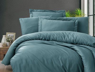 Комплект Cotton Satin S-433 Snazzy Blue Stone S-433-Snazzy-Blue-Stone-Євро фото