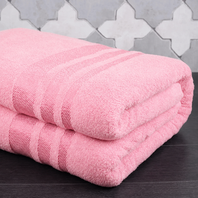 Простынь махровая Aisha d-c6240v-pink фото