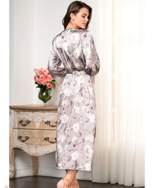 Длинный женский шелковый халат Mia-Amore &laquo;Грация&raquo; 3589 Mia-Amore_3589_XL фото