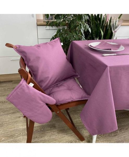 Однотонна скатертина на стіл Прованс Violet 100% бавовна, Фіолетовий, 134х220 см provence_021416 фото