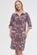 Женский трикотажный халат на молнии NUSA 0505, Фиолетовый (Murdum), 2XL ns-0505-murdum-2XL фото 1