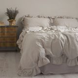 Комплект постільної білизни 160х220 LIMASSO NATURAL CREAM EXCLUSIVE hr-ln800519 фото