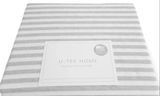 Постільний комплект Grey 30 Stripe U-tek бавовна Hotel Collection сірий Двохспальний posmar69176 фото