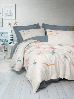 Комплект постільної білизни Cotton Box Maritime Kaija Mavi Cbox_010077852 фото