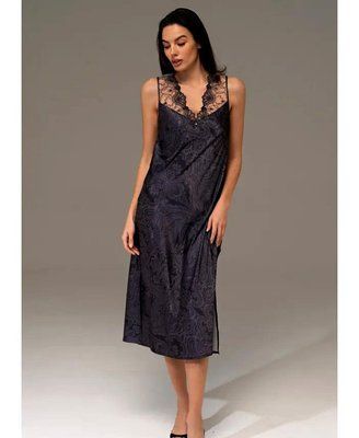 Довга жіноча шовкова сорочка Алетта 4448 Mia-Amore 2XL Mia_4448_2XL фото