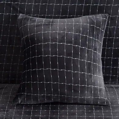 Декоративная наволочка велюр Homytex Темно-серая HT-256004 фото