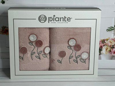 Piante ramaska pudra 3D 2в1 бавовняні рушники Туреччина, Durul Sul-5784 фото